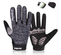 Grebarley Gants de Cyclisme, Gants de VTT, à Doigt Complet Respirant Gant Cycliste Anti-Choc et Anti-Dérapage Gant Vélo pour Hommes Femmes Bicyclette BMX Motocross