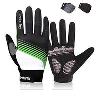 Grebarley Gants de Cyclisme, Gants de VTT, à Doigt Complet Respirant Gant Cycliste Anti-Choc et Anti-Dérapage Gant Vélo pour Hommes Femmes Bicyclette BMX Motocross