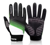 Grebarley Gants de Cyclisme, Gants de VTT, à Doigt Complet Respirant Gant Cycliste Anti-Choc et Anti-Dérapage Gant Vélo pour Hommes Femmes Bicyclette BMX Motocross