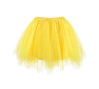 Grebrafan Jupe Tulle Courte de Gothique pour Corset Femme 4XL Jaune