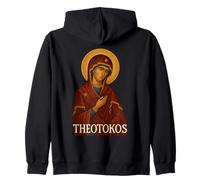 Grec Chrétien Orthodoxe Theotokos Vierge Marie Sweat à Capuche