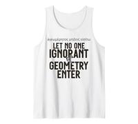 Grec Let No One Ignorant of Geometry Enter for Men Women. Débardeur