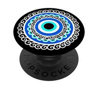 Grec Mauvais œil Chanceux Charme Bleu Bonne chance Cadeau PopSockets Support et Grip pour Smartphones et Tablettes