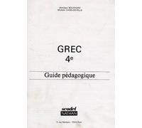 Monique Bouchard-Lespingal – Grec – niveau 1 (4e) – Guide pédagogique – SCODEL – Broché