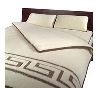 Greca Couette toutes saisons en fibre naturelle 100 % mérinos 140 x 200 cm