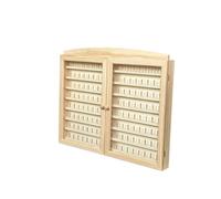 Greca Vitrine Collections dés á Coudre. Capacité 144 dés. Pin Naturel, à Peindre. Mesures (Largeur/Fond/Hauteur) :60 * 6 * 54 cms.