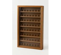 GRECA Vitrine pour collections, dés à coudre en chêne, finition vernis - différentes tailles (64 dédales)