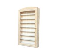 Greca Vitrine pour Collections. en Bois Naturel, pour Peindre. artisanats. Mesures : (Largeur/Fond/Hauteur) : 54 * 30 * 6.5 cms.