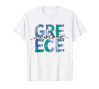 Grèce Explorer Voyage Grec Vacances Souvenir Athènes Voyage T-Shirt