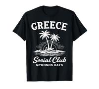 Grèce Social Club Mykonos Jours Vacances T-Shirt