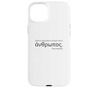 Grecque Grenier Antique - Citation de Protagoras - Philosophie Grecque Coque pour iPhone 15 Plus