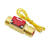 GREDIA G1/2" Effet Hall Interrupteur de débit d'eau liquide Contrôle Débitmètre Compteur pour humidificateur, distributeur d'eau, chauffage d'eau de douche, cuivre BSP filetage extérieur 1-30 l/min