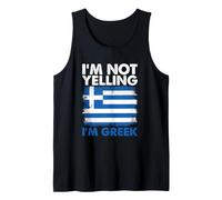 Greece Lover Greek Pride C'est drôle, Je ne crie Pas, Je suis Grec Débardeur