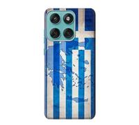 Greece Map Football Soccer Flag Etui Coque Housse pour Motorola Edge 60 Fusion