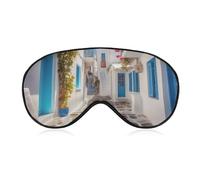 Greece Street Masque de sommeil latéral léger avec coussinet nasal et bande élastique pour enfants, femmes et hommes