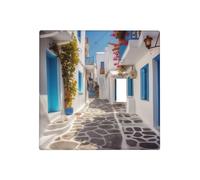 Greece Street Plaques murales duplex décoratives pour interrupteur à bascule Style L incassable Plaque murale en polycarbonate Plaque électrique pour la maison Chambre Art Decor Taille standard