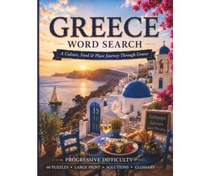 Greece Word Search: A Culture, Food & Place Journey Through Greece