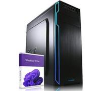 Greed® Basic V2 PC avec Intel Core i5 10400 - Ordinateur Rapide + Ordinateur de Bureau à Domicile avec 4,3 GHz, 8 Go RAM/RAM - 256 Go SSD - DVD+RW - USB3.1 - Wi-FI, avec Windows 11 Pro