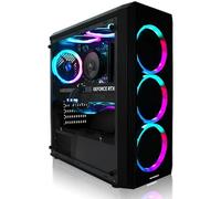 Greed®MK2 Lite - High End PC Gamer - AMD Ryzen 5 4600G + Radeon Vega 7 - Ordinateur RGB Ultra Rapide + PC Gaming 4K Raytracing avec 4,2 GHZ - 16 GB DDR4 RAM - 512GB SSD - WLAN + W11 Pro