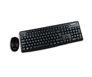 GREED - Pack Clavier + Souris sans Fil | Radio 2,4 GHz | Disposition AZERTY | Touches multimédia | Keyboard & maus Set - Computer | Ergonomique | Wireless & Silent | pour PC & Ordinateur Portable