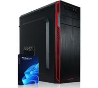 Greed® Multimedia V2 PC avec AMD Ryzen 5 5500GT - Desktop Rapide + Ordinateur de Bureau à Domicile avec 4,4 GHz, 16 Go RAM/mémoire - 1 to SSD - DVD+RW - USB3.1 - Wi-FI, avec Windows 11 Pro