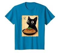 Greedy Cat Pasta Spaghetti, Animé, Style Vintage, Gourmet Cat T-Shirt