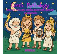 Greek Mythology: Simple and cute gods, goddess and mythical creatures coloring book