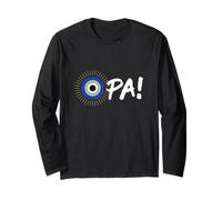 Greek Pride Evil Eye Word Opa ! Homme Grec Femme Grèce Manche Longue