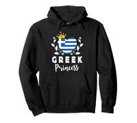 Greek Princess Greece Flag Proud Greek Girl Sweat à Capuche
