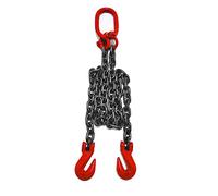 Gréement de levage de grue de chariot élévateur robuste, chaînes de levage avec crochets, élingues de chaîne pour palan moteur, capacité de 2 tonnes, crochet industriel, différentes longueurs