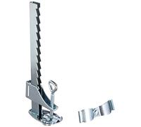 greemotion 127629 Support de parasol 32 mm/25 mm pour balustrade de balcon, acier, argenté, 1 x 1 x 1 x 1 cm