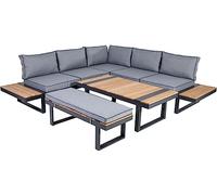 greemotion Ensemble de Salon Darwin avec éléments en Bois