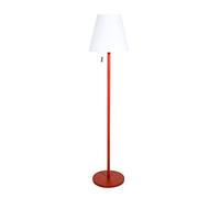 Greemotion Lampada da terra LED da esterno solare e ricaricabile, bianco caldo, base in metallo, dimmerabile, IP44, altezza ca. 150 cm, rosso/bianco