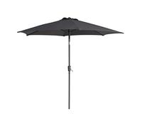 greemotion Parasol de Jardin 2,7 m inclinable à 30° - Protection UV 50+ - Gris