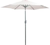 Greemotion Parasol de Jardin - Parasol de Jardin de 2,7 m - Parasol d'extérieur avec Inclinaison à 30° - Protection UV 50+ - Beige écru