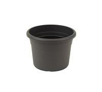 greemotion Pot de fleurs rond en plastique Ø 40cm 18L- Pot pour plantes extérieures et intérieures - Pot de jardin couleur anthracite