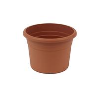 greemotion Pot de fleurs rond en plastique Ø 40cm 18L - Pot pour plantes extérieures et intérieures - Pot de jardin couleur terre cuite