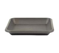 greemotion Soucoupe carrée pour pot de fleur 20 x 20 cm - Dessous de pot de fleur en plastique gris anthracite - Plateau pour jardinière résistant aux UV et au gel