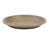 greemotion Soucoupe pour Pot de Fleurs Rond, Dessous de Pot de Fleurs en Plastique, Sous-pot pour Plantes, Plateau pour Pot de Fleurs Rond, Taupe