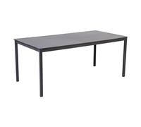 greemotion Table à Manger Calgary Anthracite, Table à Manger pour l'intérieur et l'extérieur, Table en Acier Inoxydable avec Plateau de Table en céramique, Dimensions Environ 180 x 90 x 75 cm