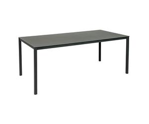 greemotion Table Grenada Comfort Anthracite, Table de Salle à Manger avec Plateau en Verre au Look céramique, Dimensions env. 180 x 75 x 90 cm