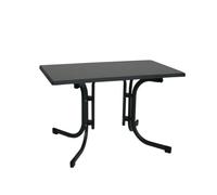 greemotion - Table pliante, anthracite, noir, env. 115 x 70 x 70 cm