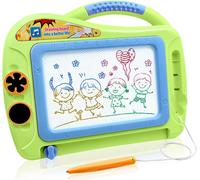 Green-1 Piece Magic Stone Board Jouet Pour Enfants 2-4 Ans, Tableau De Dessin Magnétique Pour Enfants Tableau D'écriture Effaçable Jouets Créatifs, Cadeau D'anniversaire Pour Enfants Avec 2 Tampons