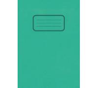Green A4 School Exercise Notebook: 80 Pages Lined With Margin: Notebook For Lessons & Lectures