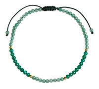 Green Agate/Aventurine Beded Cheving Summer Beach Foot Bijoux Crystals Pierres précieuses Reiki Bracelets pour Femmes Bonne Chance Richesse