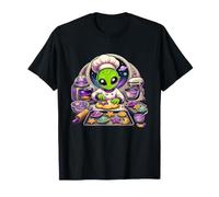 Green Alien Baking Cosmic Cookies Pâtisserie T-Shirt