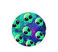 Green Aliens Printing Lot de 10 feuilles désodorisantes parfumées à suspendre avec corde pour voiture et maison