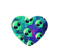 Green Aliens Printing Lot de 10 feuilles désodorisantes parfumées à suspendre avec corde pour voiture et maison