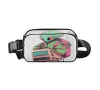 Green Aliens Sac banane tendance pour homme et femme Grande capacité avec sangle réglable pour cyclisme, randonnée, gym, extraterrestres verts, taille 1, Aliens verts, 1 size