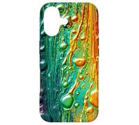 Green and Orange Rainbow Art Modern Abstract Aesthetic Coque pour iPhone 17